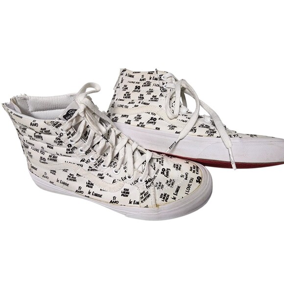 VANS Baron Von Fancy Size W9 M7.5 High Top Zip Back - Picture 1 of 7